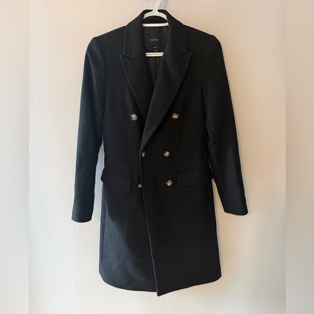 RW&CO. Black Trench Coat